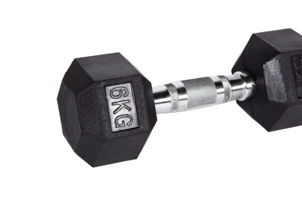 Hex Hanteln 1- 30 kg Hexagon Kurzhanteln schwarz Kompakthantel